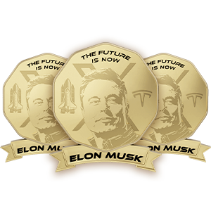 Elon Musk Gold Badges - Tesla, SpaceX, Trump, NeuraLink Fans And More!