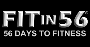 FITin56 · 56-Day Fitness Plan · 50% Front + 25% RECURRING!