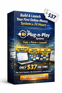 Plug-n-Play: The DFY Online Income System (75% Affiliate Commission)